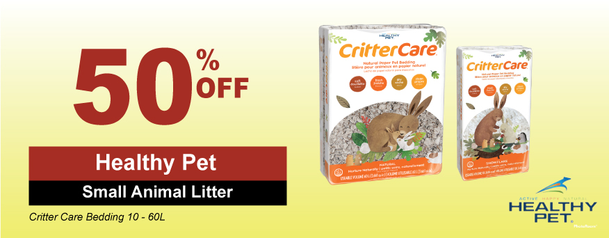 Healthy Pet Small Animal Litter Promo